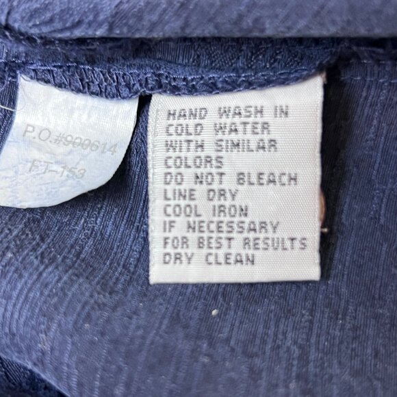 Eagle Dry Goods Mens L Navy 100% Silk Resort Camp Short Sleeve Hawaiian Shirt - Picture 8 of 13